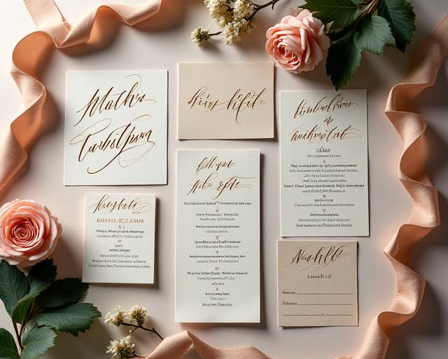 Papelería de lujo para bodas